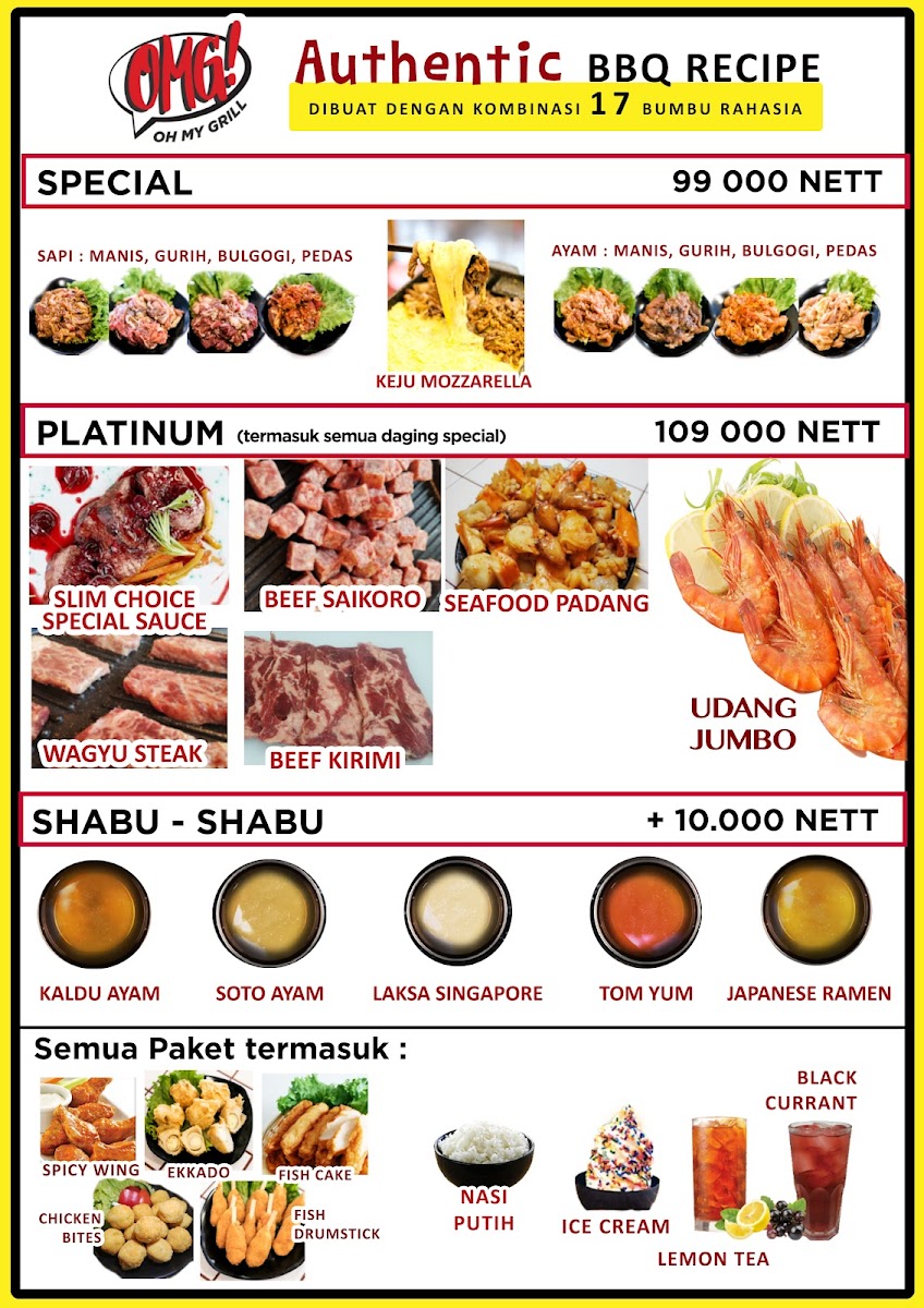 Oh My Grill Kemang Menu - Image 4