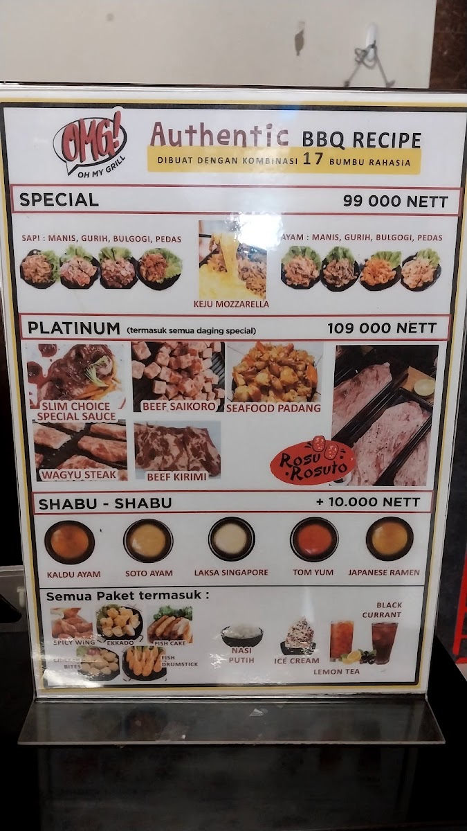 Oh My Grill Kemang Menu - Image 5